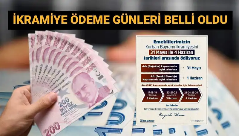 Emekli Bayram İkramiyeleri Hangi Tarihte Hesaplarda Olacak?