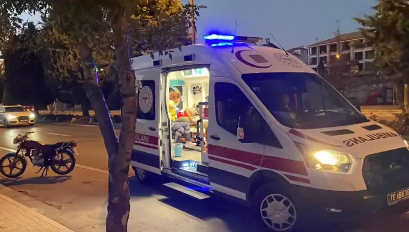 Otomobil, Motosikleti 70 Metre Sürükleyerek Sürücüsünü Yaraladı!