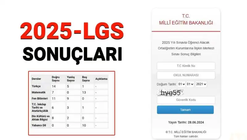 2025 LGS Sınav Sonuçları Ne Zaman Açıklanacak? Tüm Detaylar Burada!