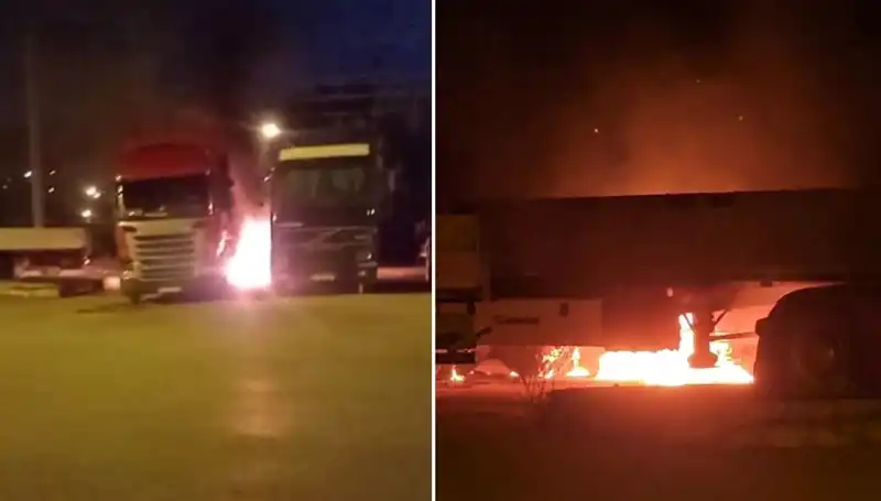 Park Halindeki Tırlara Vahşice Yangın: Sebepler ve Sonuçlar