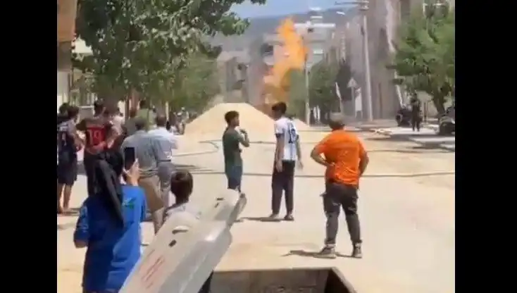 Kilis’te Doğalgaz Borusu Patladı: Olay Yerinden İlk Görüntüler Geldi