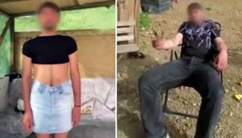 Hırsızları Yakalayıp Kadın Kıyafeti Giydiren Adamlar Sosyal Medyayı Salladı