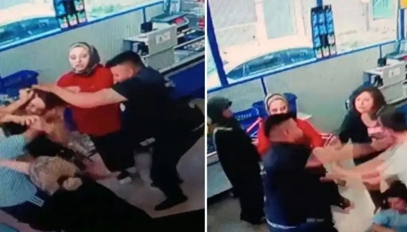Markette İfşa Olmuş Kavga: Kadın Gözleri Önünde Vahşet Yaşadı